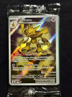 Pokemon Center Stamped Alakazam 009 Pokemon Mega Evolutions - ETB Promo Sealed - Image 3
