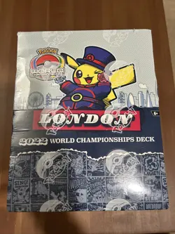2022 Pokemon World Championship London 8 Sealed 2 of Each Deck New FULL BOX - Image 1