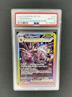 2024 POKEMON SSP EN-SURGING SPARKS SPECIAL ILLUSTRATION RARE HYDREIGON EX PSA 10 - Image 1