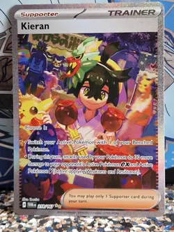 Kieran - 218/167 - Scarlet & Violet Twilight Masquerade- Pokemon TCG -Pack Fresh - Image 2