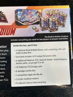 Pokemon TCG Astral Radiance Build & Battle Stadium Box 820650850400 - Image 4