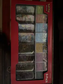 Pokemon TCG Scarlet & Violet Prismatic Evolutions Mini Tins Sealed 8 Pack Costco - Image 1