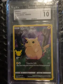 2021 Pokemon Celebrations Pikachu Holo 005/025 CGC 10 Gem Mint - Image 1