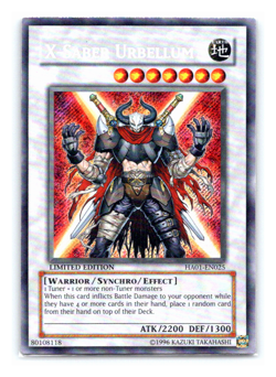 X-Saber Urbellum - HA01-EN025 - Secret Rare - Limited Edition Yugioh - Image 1