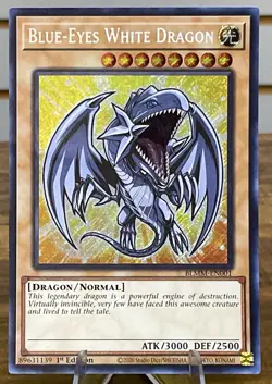 Blue-Eyes White Dragon BLMM-EN001 Battles of Legend: Monster Mayhem 1st Edition - Image 1