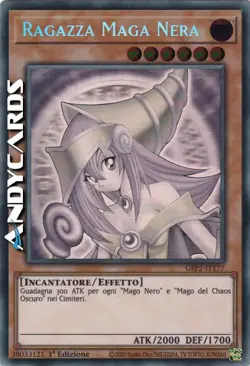 RAGAZZA MAGA NERA (Dark Magician Girl) • Rara Ghost • GFP2 IT177 • 1Ed • Yugioh! - Image 1