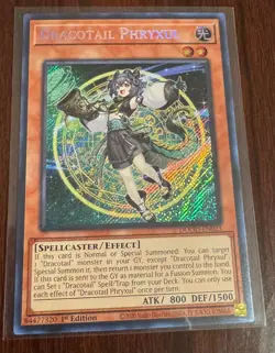 Yugioh Dracotail Phryxul DOOD-EN023 Secret Rare 1st Edition NM - Image 1