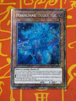 YUGIOH MAGICIANS' SOULS PLATINUM SECRET RARE EXC RA02-EN014 - Image 1