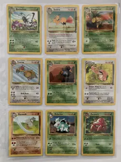 Pokemon Unlimited Jungle LP 32-Card COMPLETE Uncommon/Common Non-Holo - Image 2
