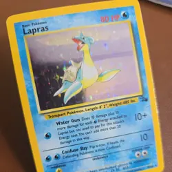 Pokemon TCG Lapras Fossil Holo Card 10/62 - Image 2