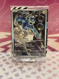 Pokemon Sealed Thundurus 209 Promo Black Star SV Scarlet Violet Promo Card Rare - Image 1