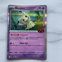 097/193 Mimikyu : Rare Holo Card : Trick or Trade 2023 Pokemon Trading Card Game - Image 1
