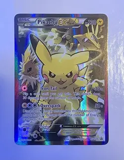 CGC 8 Pikachu EX 2016 Black Star Promos XY124 Holo Pokemon Card - Image 1