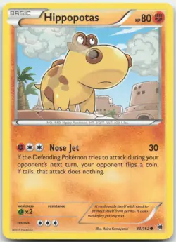 Hippopotas 83/162 XY - BREAKthrough Pokemon Card NM - Image 1