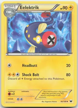 Eelektrik 46/108 Dark Explorers Pokemon Card NM - Image 1