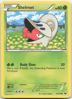 Shelmet 10/108 Dark Explorers Pokemon Card NM - Image 1