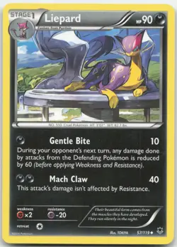 Liepard 57/119 XY - Phantom Forces Pokemon Card NM - Image 1