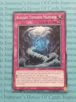 DOOD-EN076 Radiant Typhoon Mandate Yu-Gi-Oh Card 1st Edition New - Image 1