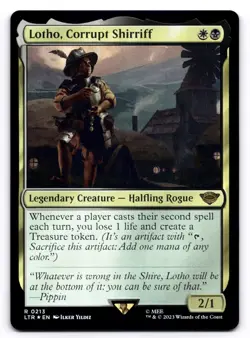 Lotho, Corrupt Shirriff NM The Lord of the Rings 0213 MTG Foil - Image 1
