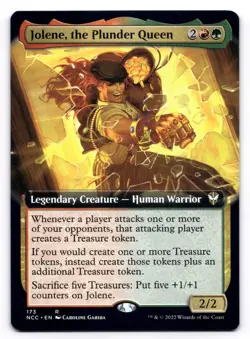 Jolene, the Plunder Queen NM Extended Art Streets of New Capenna 173 MTG - Image 1
