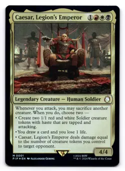 Caesar, Legion's Emperor NM Foil Universes Beyond: Fallout 0001 MTG - Image 1