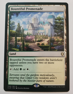 1x Bountiful Promenade Battle for Baldur's Gate MTG Magic the Gathering NM - Image 1