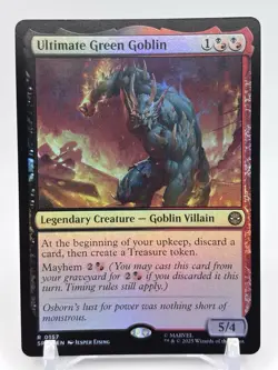 MTG Ultimate Green Goblin Marvel's Spider-Man Foil 157 - Image 1