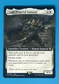 MTG Final Fantasy Commander, Cyan, Vengeful Samurai - Borderless - Image 1