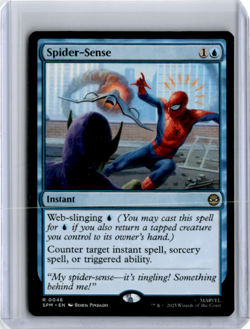 Spider-Sense #46 NM/M MTG Spiderman Magic Card Blue Rare - Image 1