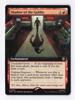Shadow of the Goblin (Extended Art) 0262 (R) MTG Marvel's Spider-Man (SPM) - Image 1