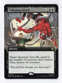 Villainous Wrath (Extended Art) 0259 (R) MTG Marvel's Spider-Man (SPM) - Image 1
