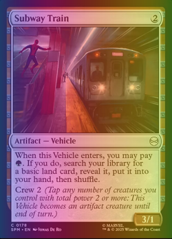 MTG #178 *FOIL* Subway Train Marvel's Spider-Man (SPM) NM Card - Image 1
