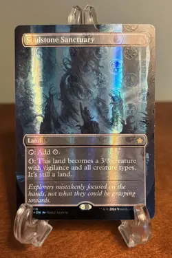 MTG Soulstone Sanctuary Borderless Mana Foil FDN Foundations 0416 R NM Magic - Image 1