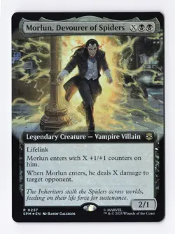 Morlun, Devourer of Spiders (Extended Art) (Foil) MTG Marvel's Spider-Man (SPM) - Image 1