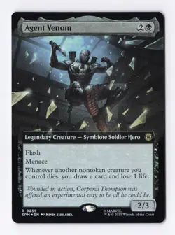 Agent Venom (Extended Art) (Foil) 0255 (R) MTG Marvel's Spider-Man (SPM) - Image 1