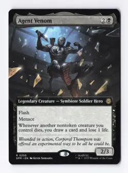 Agent Venom (Extended Art) 0255 (R) MTG Marvel's Spider-Man (SPM) - Image 1