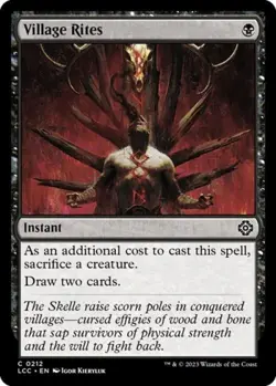 Village Rites - Near Mint MTG Commander: The Lost Caverns of Ixalan - Image 1