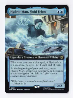 Hydro-Man, Fluid Felon (Extended Art Foil) 250 (R) MTG Marvel's Spider-Man (SPM) - Image 1