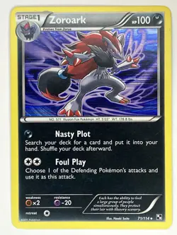 Zoroark LP Black & White 71/114 Pokemon TCG Holo - Image 1
