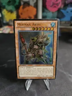YuGiOh Mermail Abyssteus CBLZ-EN083 Ultimate Rare 1st Edition - Image 1