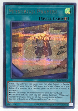 Yugioh Asian-English Mitsurugi Prayers CR09-AE083 Secret - Image 1
