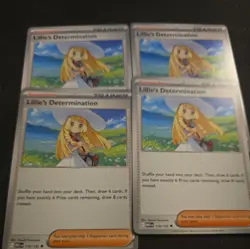 4x Lillie's Determination 119/132 Pokemon TCG: Mega Evolutions Card Playset - Image 1