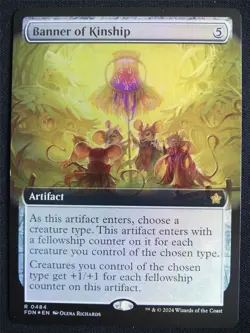 Banner of Kinship Extended Foil - FDN - Mtg Card #3FG - Image 1