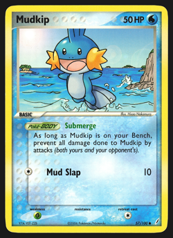 Mudkip 57/100 EX Crystal Guardians Pokemon Card LP - Image 1