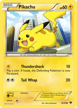 Pikachu 39/99 Next Destinies Pokemon Card LP - Image 1