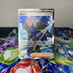 Pokemon TCG Geeta Full Art Holo Card 218/197 Obsidian Flames Series - Image 1