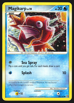 Magikarp 65/100 Diamond & Pearl Stormfront Pokemon Card MP - Image 1
