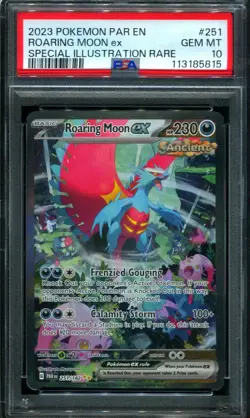 PSA 10 Roaring Moon ex 251/182 SIR Paradox Rift Alt Art Pokemon Card - Image 1