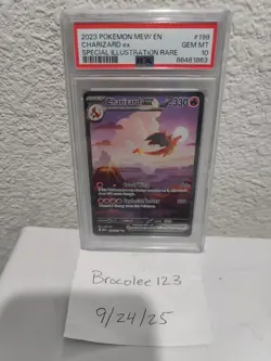 Charizard EX 199/165 Sv: Scarlet & Violet 151 Sir Pokemon Card PSA 10 Gem Mint - Image 1