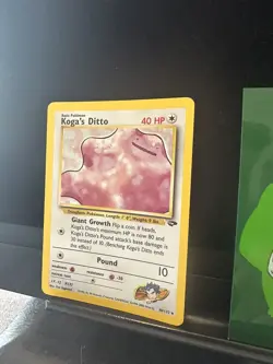 Pokemon Card Koga's Ditto 10/132 Gym Challenge Unlimited Holo Rare 231💎NM ++💎 - Image 3